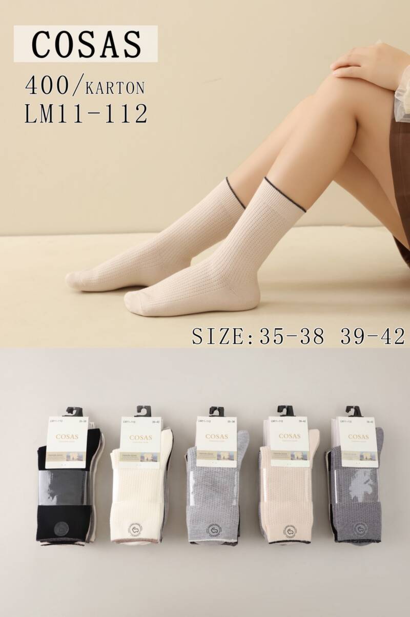 Skarpety damskie Roz 35-42, Mix kolor Paczka 40 szt